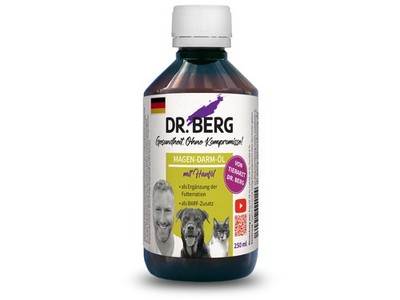 Dr. Berg Magen-Darm-Öl mit Hanföl - Barf, Durchfall, Erbrechen / 1 x 250 ml