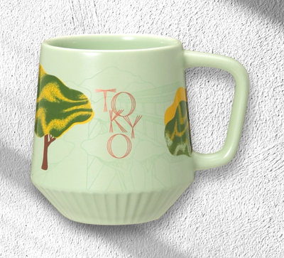 Starbucks Reserve Roastery Tokyo Japan Summer Pleated Mug Green