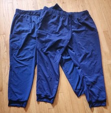 Scrubstar: Women's Navy Blue Drawstring Scrub Bottoms With Pockets - Size 3XL