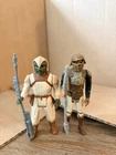 Vintage Star Wars Action Figures - Lando Calrissian And Klaatu Skiff Guards