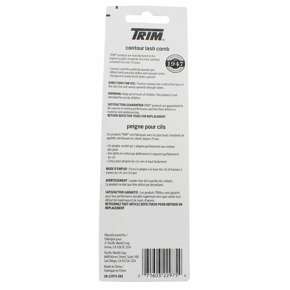 5 Pack Trim Beauty Care Contour Lash Comb - Image 2 of 2