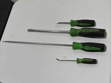 SNAP ON lot SCREWDRIVER GREEN/BLACK CUSHION GRIP HANDLE SGD8B 3/8, 7/32 SGD4120B