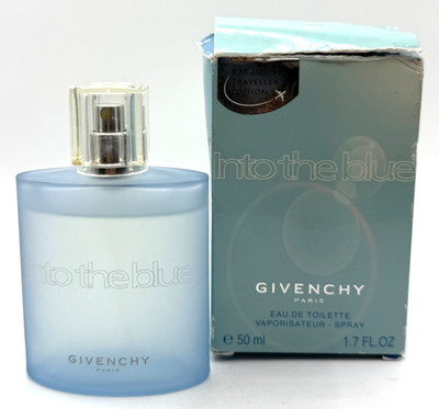 INTO THE BLUE GIVENCHY 1.7 FL OZ SPECIAL TRAVEL EDITION NEW IN BOX