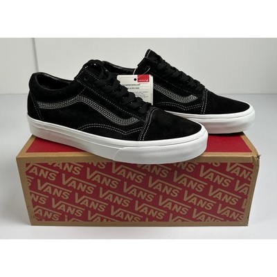 VANS MEN'S OLD SKOOL SUEDE SHOES BLACK SIZE M6 W7.5 NIB #015S