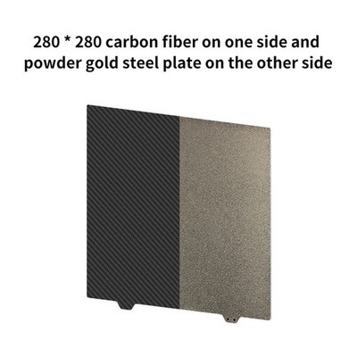 Für Ender-7 3D Drucker 280*280mm Kohlefaser/PEI Beschichtung Seite Stahl Platte