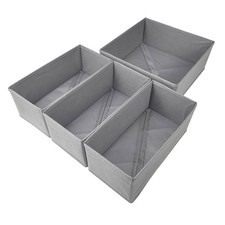 Closet Organizer 11 Inch, Drawer Dividers For Clothes, Gray