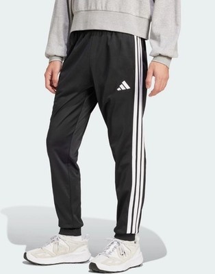$50 Adidas Men's Essential 3 Stripes Track Pants KS7746 -Black/White -Large -New