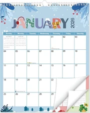 Wall Calendar 2026-2027,Wall Calendar 2026, Jan.2026 to Jun.2027,14"X11"18-Month