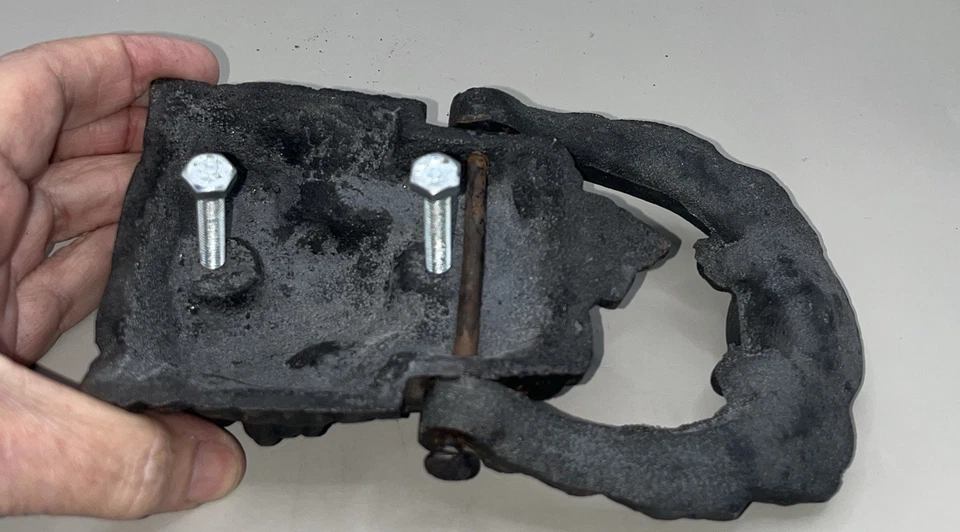 "Llama de puerta de hierro fundido vintage Medusa 7"" x 4""" Foto 4 de 4