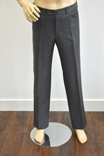 Taji Designer 100% Wool Gray Men's Dress Pants Size 34 On Sale