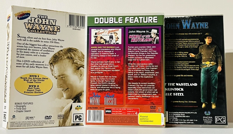The John Wayne Collection Vol 1 & 2 DVD Box Set + Two Extra DVD’s Region All - Image 2 of 4