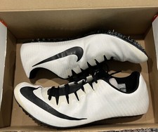 Men s Size 14 Nike Zoom Superfly Elite White Black Track Spikes 835996-107
