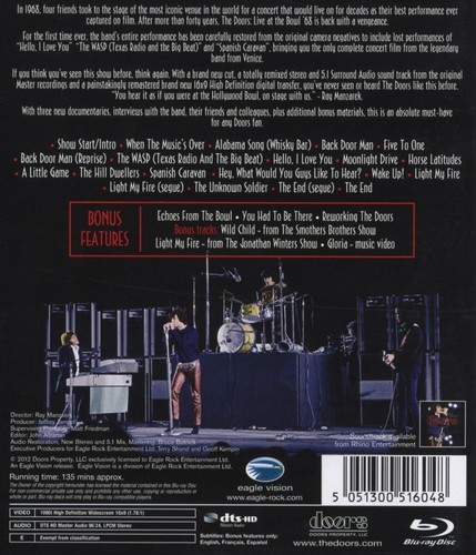 THE DOORS Live at The Bowl ´68 Original Eagle Vision Blu-Ray Disc New Sealed - Picture 2 of 2
