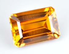 Natural Imperial Topaz 12.70 CT Emerald Certified Untreated Loose Gemstone