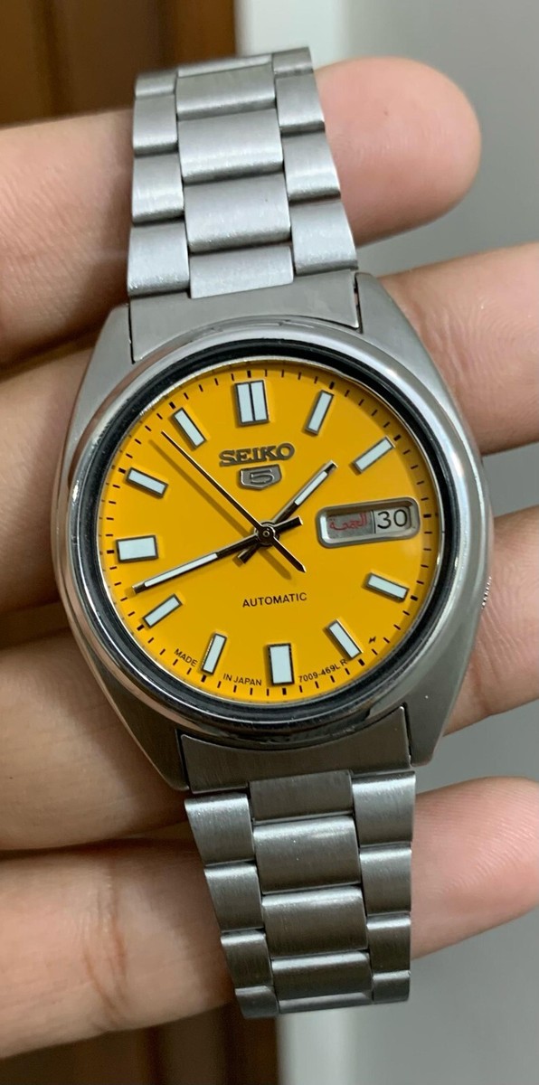【美品】SEIKO セイコー5 自動巻き 腕時計 7009-3181 Seiko 5 Automatic 7009-3181 Day/Date Vintage Men's Watch | eBay