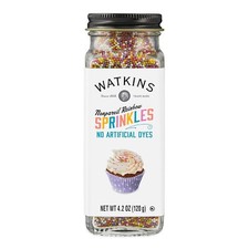 Watkins Gourmet Decorating Sprinkles, Rainbow, No Artificial Dyes, 4.2 oz