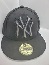 New York Yankee MLB Black/GrayNew Era 59Fifty 7 1/4 Hat Cap