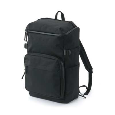 muji black backpack
