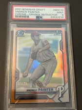 2021 Bowman Chrome Andrew Painter Orange Refractor 3/25 PSA 9 Phillies