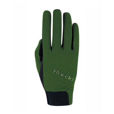 Roeckl Reithandschuhe MANIVA chive green recyceltes Garn 