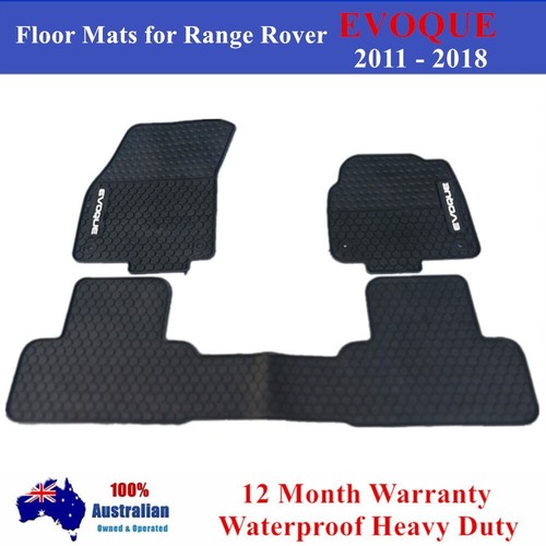 Heavy Duty Waterproof Rubber Floor Mats for Range Rover Evoque 2011
