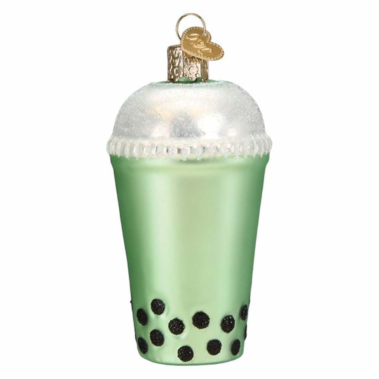 Old World Christmas BOBA TEA (32534) Glass Ornament w/ OWC Box