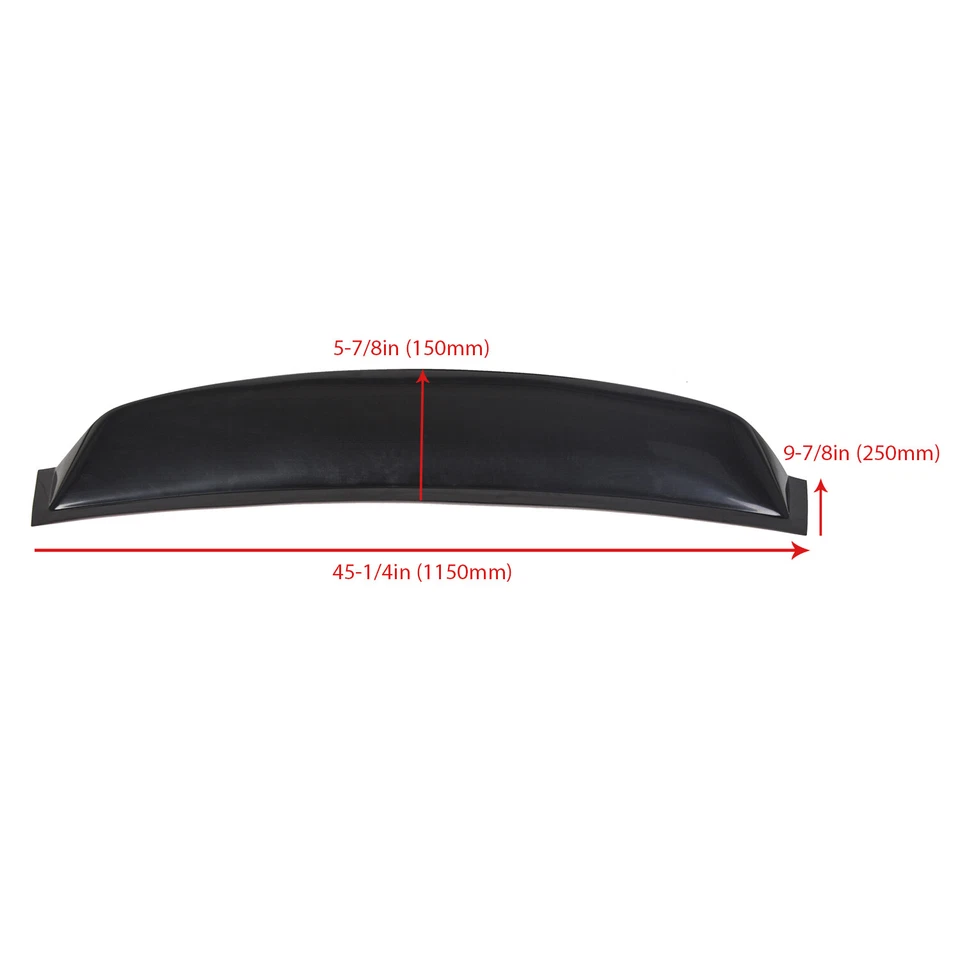 For Honda Civic 4DR Sedan 2006-2011 Rear Window Roof Vent Visor Spoiler Wing ABS - Image 2 of 4