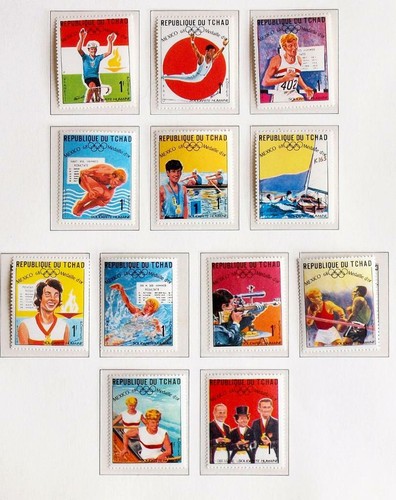 CHAD 1969 OLYMPICS RARE XF Perf + Imperforate MNH/** Sets, $250 , Sports, Boxing - Picture 3 of 5