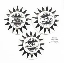 Bally Space Invaders Pinball Machine POP BUMPER CAP SET