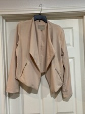 Banana Republic Blazer Jacket Beige 14 NWOT Free Ship Career Interview