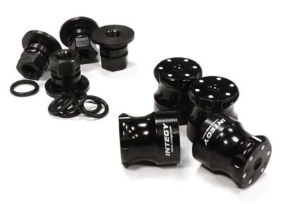 Integy RC Radmuttern Aus CNC-Aluminium – M4 Größe, Für 1/10 RC Modelle, Realistische Details