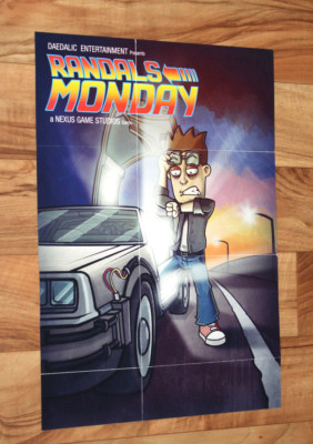 Randal's Monday Rare small Poster 42x30cm PS4 Daedalic Entertainment 