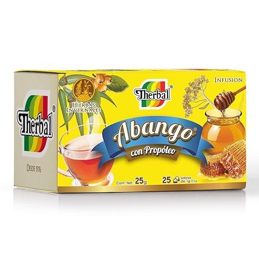 Therbal Te de Abango Tea Propolis Echinacea Winter Herbs 25 bags each