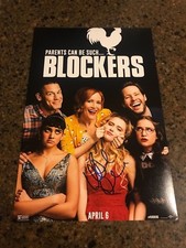 * LESLIE MANN & GIDEON ADLON * signed 12x18 photo poster * BLOCKERS * 2