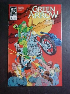 GREEN ARROW #18! MIKE GRELL! FN 1989 DC COMICS