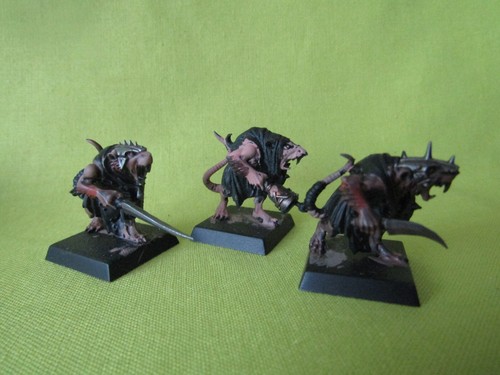 A28 WARHAMMER FANTASY BATTLE SKAVEN ARMY - PAINTED CLANRATS X 36 PLASTIC MODELS - Picture 4 of 6