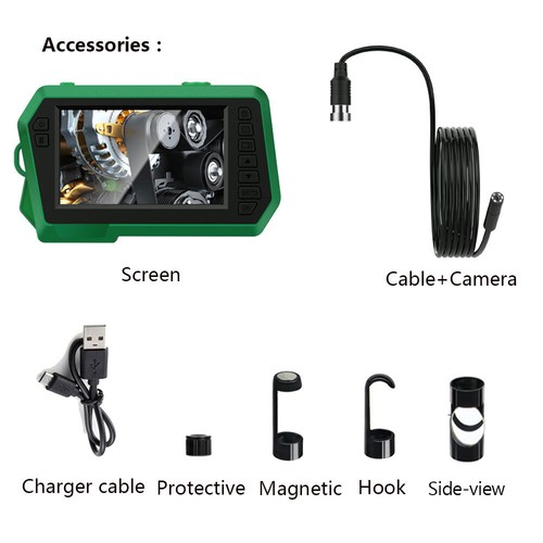 4.3" LCD Monitor 5M 1080P Endoscope Sewer Drain Pipe Cleaner Inspection Camera - Picture 2 of 9