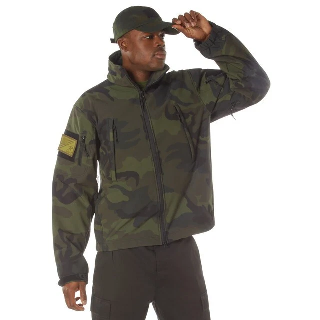 Rothco Midnight Camo Special Ops Soft Shell Jackets - Midnight Woodland Camo - Image 4 of 4