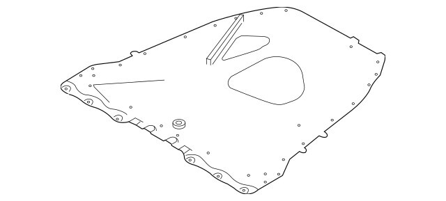 2014-2020 BMW I8 REAR UNDER BODY SHIELD (39 30 6 859 874)