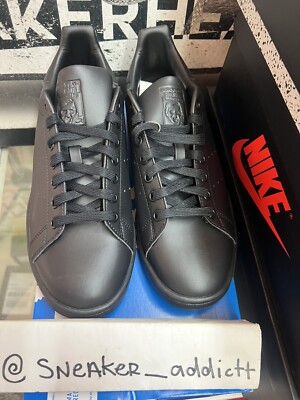 Size 8 - Adidas Stan Smith Triple Black for sale online | eBay