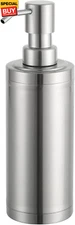 Brushed Nickel Soap Dispenser Stainless Steel Metal Pump Hand Lotion Bottle for 