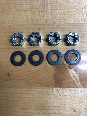 YAMAHA Raptor 250 350 660 700 YFZ450R BALL JOINT A-ARM CASTLE NUTS & WASHERS