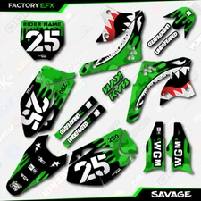 Green Savage Camo Graphics Kit fits 06-08 Kawasaki KXF250 KXF 250 Decals 2008