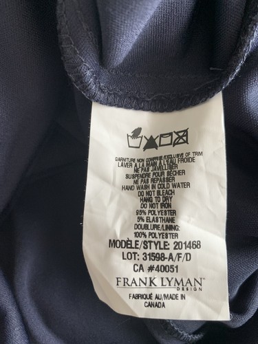 Frank Lyman Multi Colour Stripe Cold Shoulder Stretchy Dress Size Uk 14 - Picture 11 of 13
