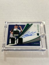 2021 IMMACULATE IAN ANDERSON 5/5 PRIME LAUNDRY TAG PATCH AUTO ROOKIE BRAVES SSP
