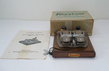 Vintage Keystone 8mm  16mm Splicer Model D-18 w/Bottles, Instructions, Box