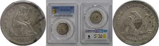 1843-O Seated Liberty Quarter   PCGS VF-35