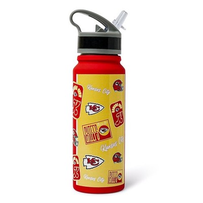 Kansas City Chiefs Dreamweave 25-Unzen Edelstahl Flip-Top NFL Wasserflasche
