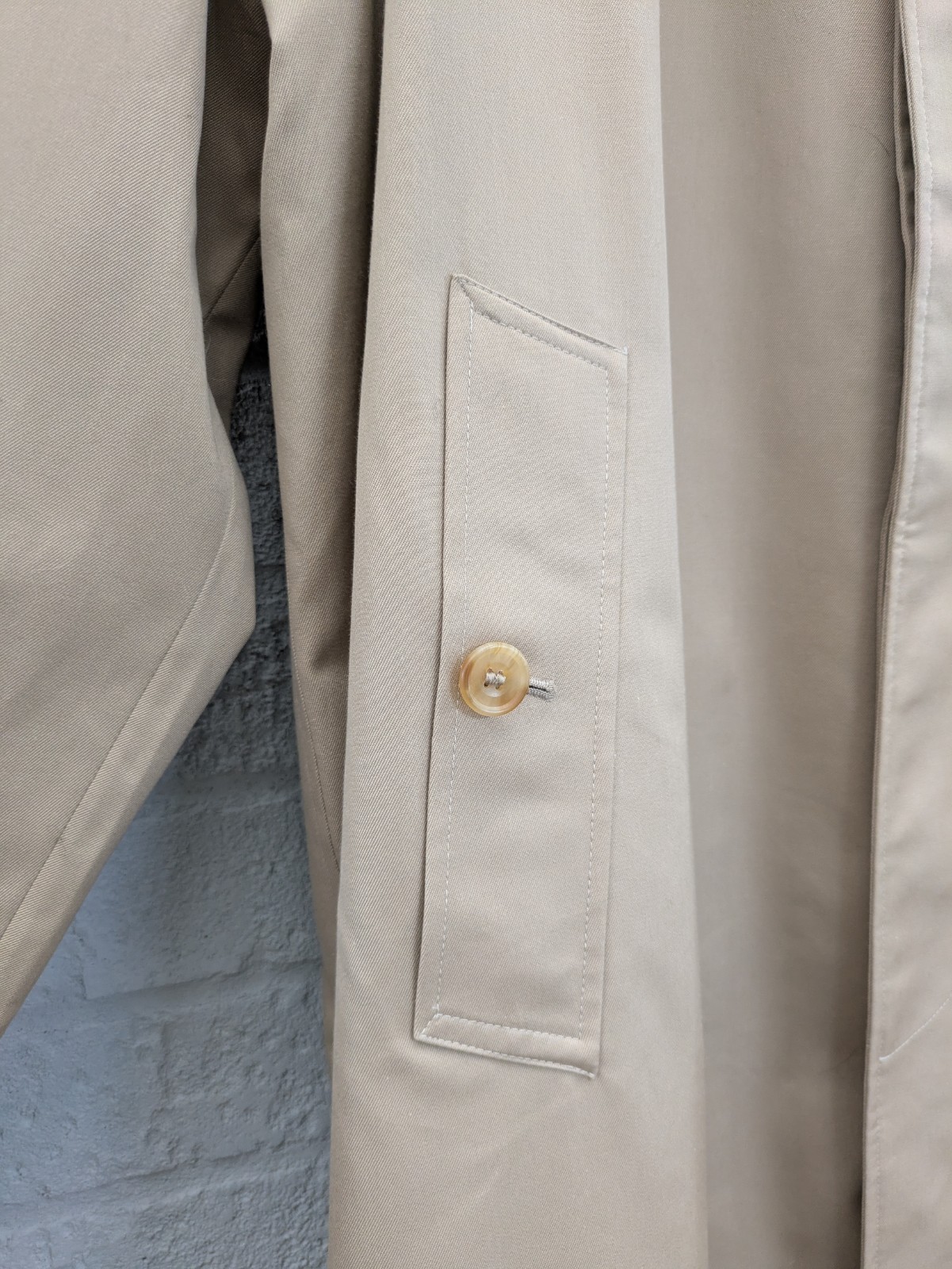 DAKS 46R Single Breasted Classic Trench Coat