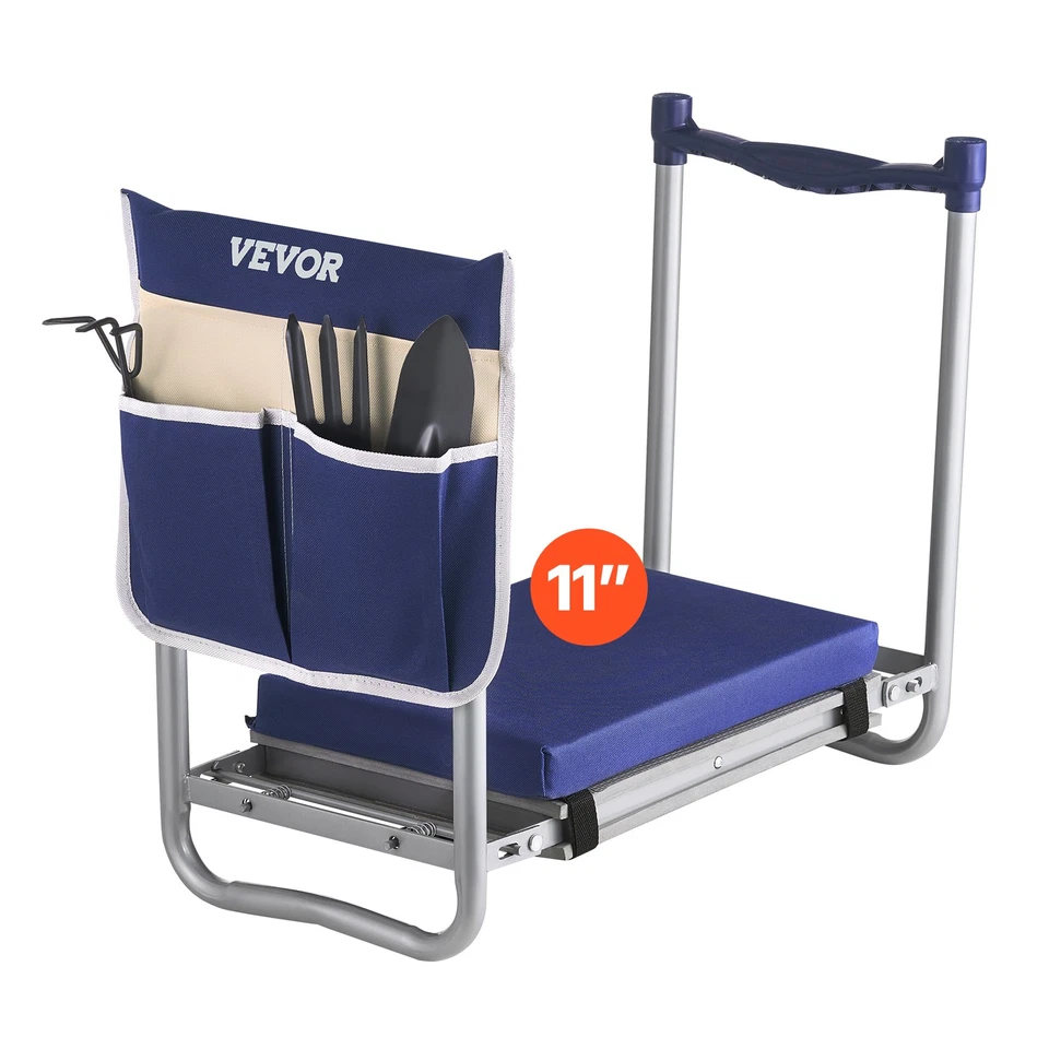 VEVOR Agenouilloir Tabouret Jardinage Banc Pliable Siège de Jardin 28 cm 163 kg - Photo 1/4
